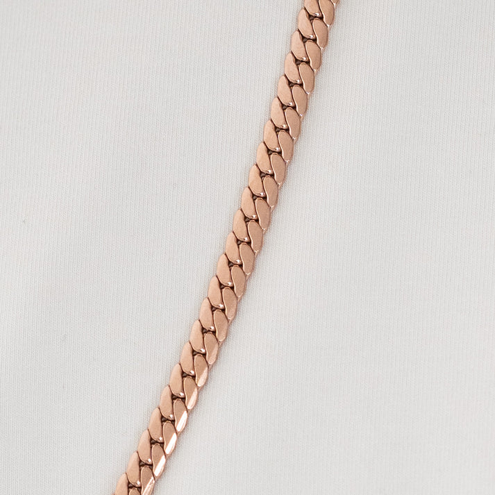 Cadena Serpiente Rosa Oro Laminado 18k