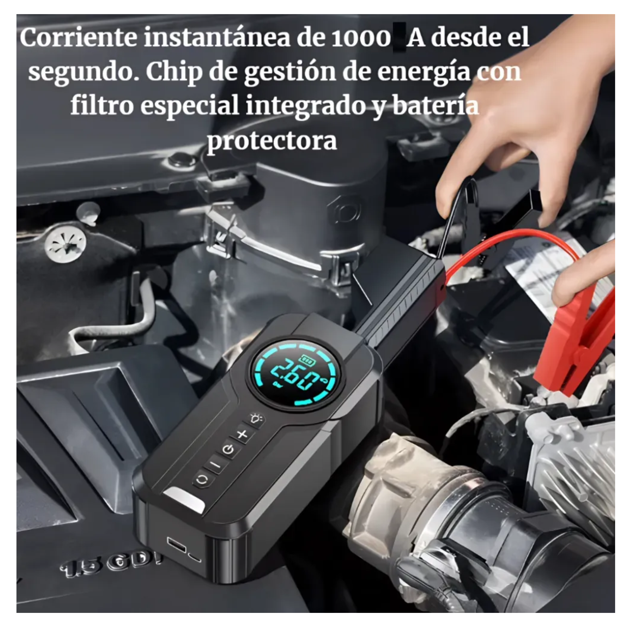 Compresor Iniciador Con Linterna