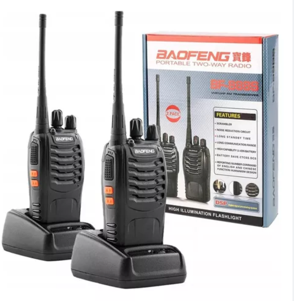 Baofeng 2 Radios Comunicador Audifonos